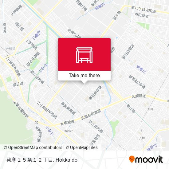 発寒１５条１２丁目 map