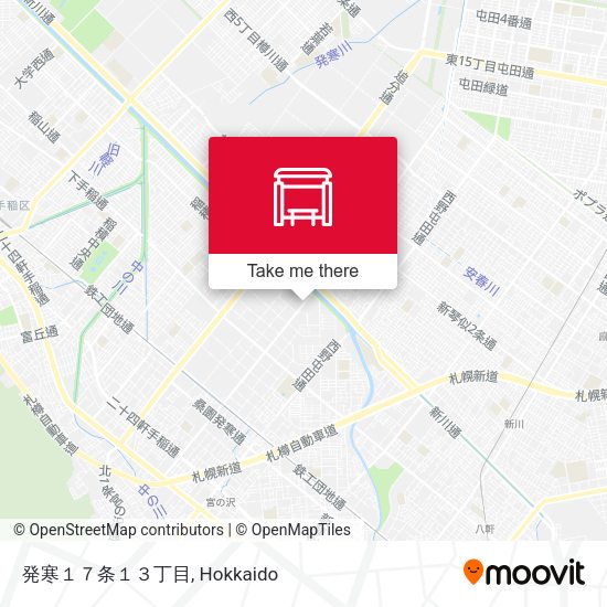 発寒１７条１３丁目 map