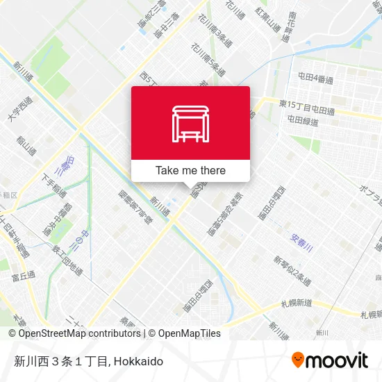 新川西３条１丁目 map
