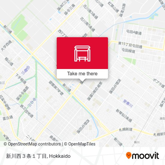 新川西３条１丁目 map