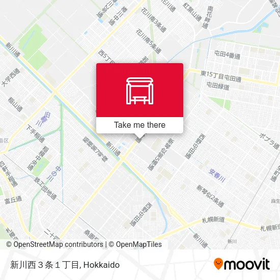 新川西３条１丁目 map