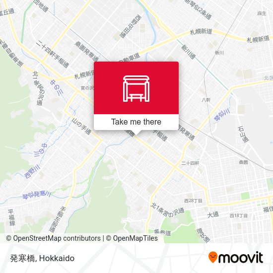 発寒橋 map