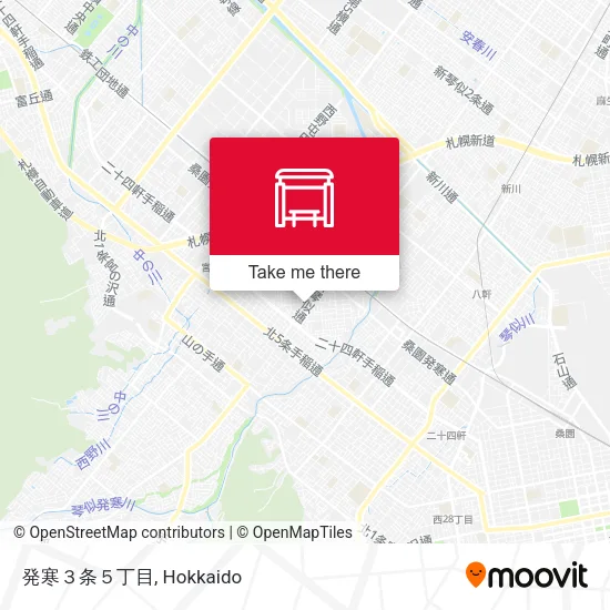 発寒３条５丁目 map