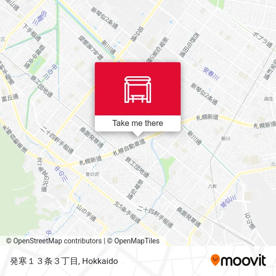発寒１３条３丁目 map