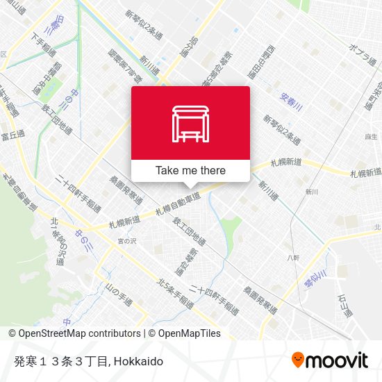 発寒１３条３丁目 map