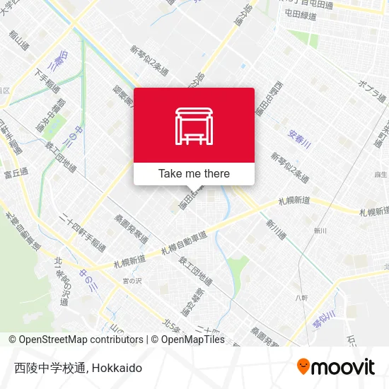 西陵中学校通 map