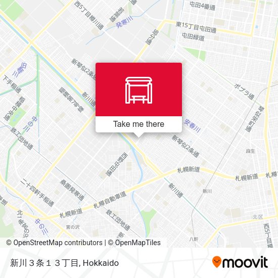 新川３条１３丁目 map