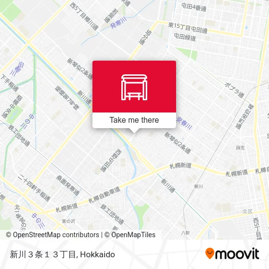 新川３条１３丁目 map