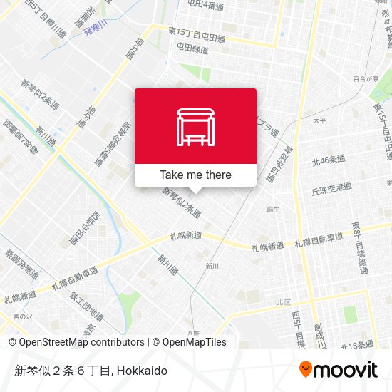 新琴似２条６丁目 map