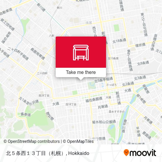 北５条西１３丁目（札幌） map