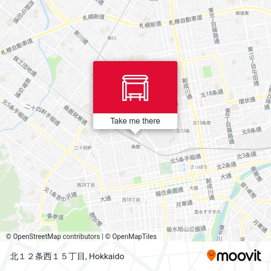 北１２条西１５丁目 map