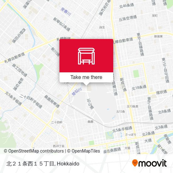 北２１条西１５丁目 map