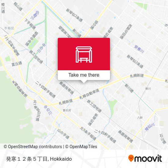 発寒１２条５丁目 map