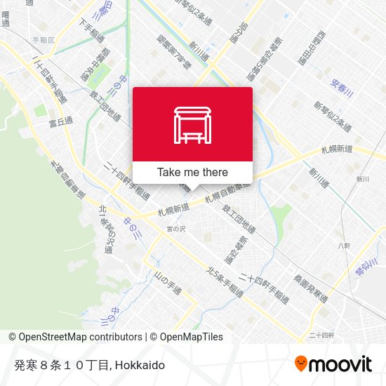発寒８条１０丁目 map