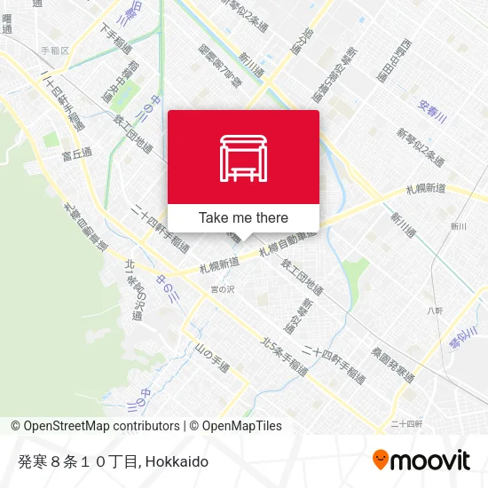 発寒８条１０丁目 map