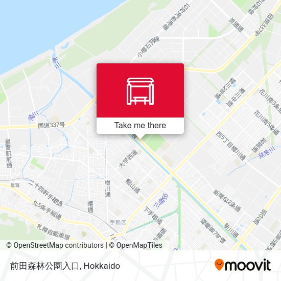 前田森林公園入口 map