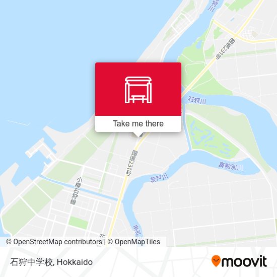 石狩中学校 map