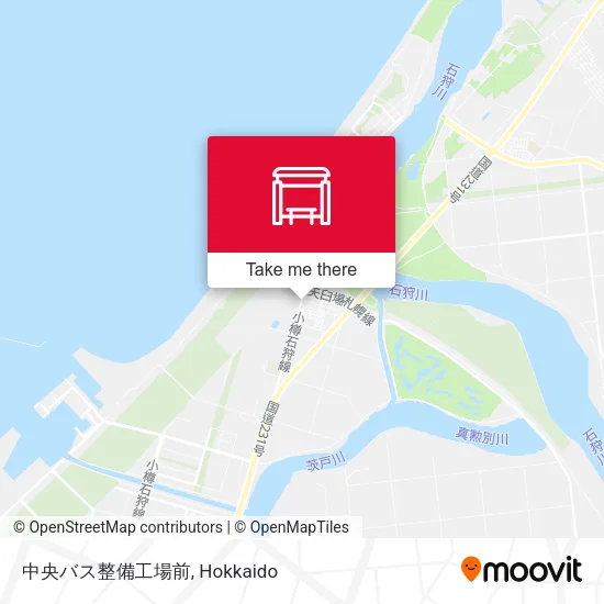 中央バス整備工場前 map
