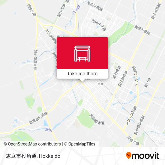 恵庭市役所通 map