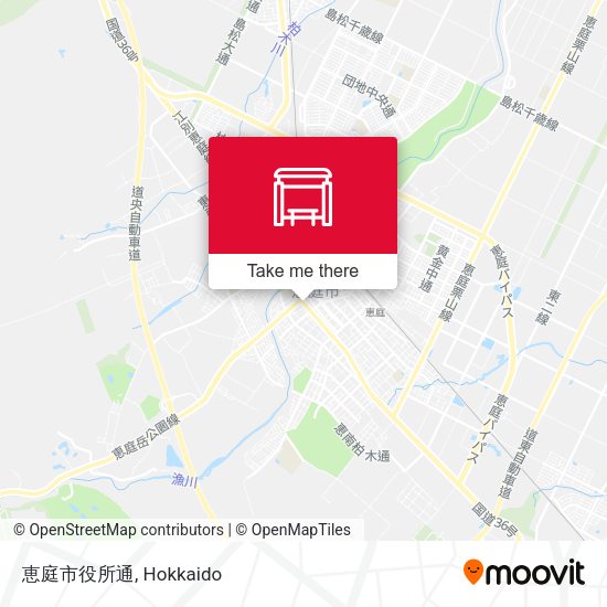 恵庭市役所通 map