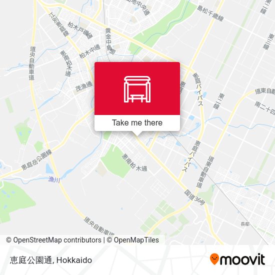 恵庭公園通 map