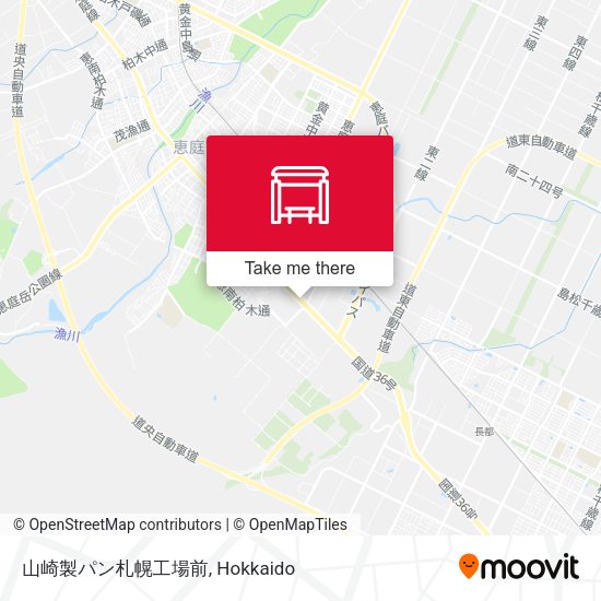 山崎製パン札幌工場前 map