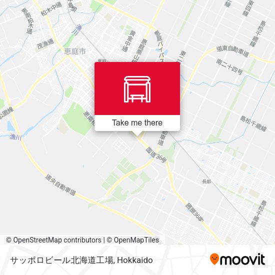 サッポロビール北海道工場 map