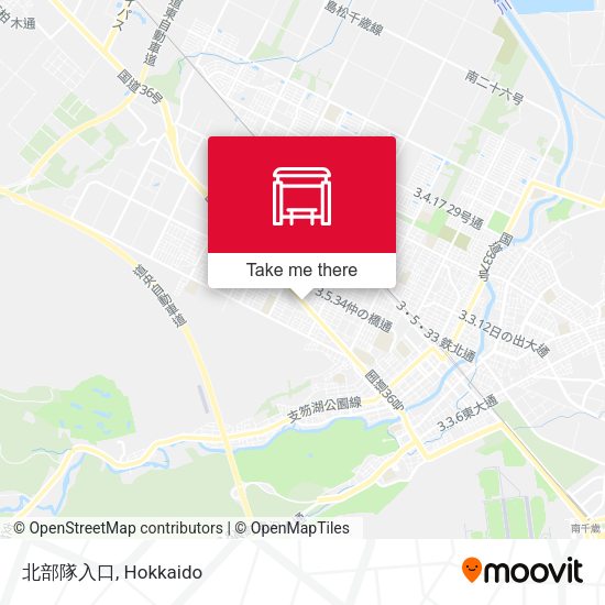 北部隊入口 map