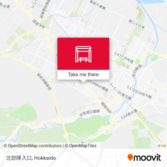 北部隊入口 map