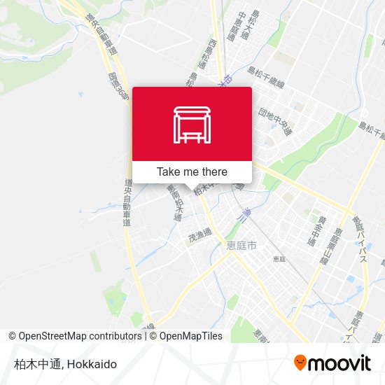 柏木中通 map