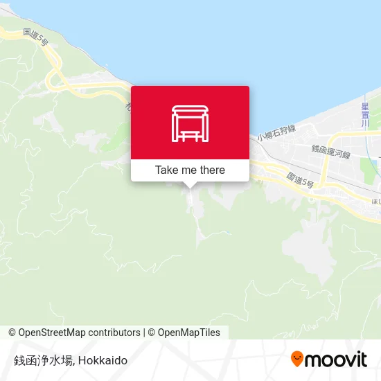 銭函浄水場 map
