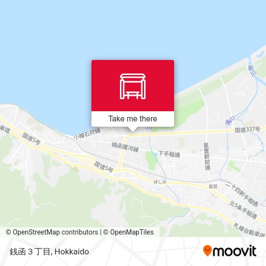 銭函３丁目 map