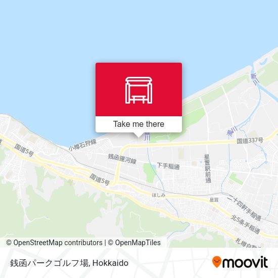 銭函パークゴルフ場 map