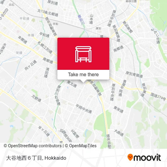 Oyachi Nishi 6-chome map