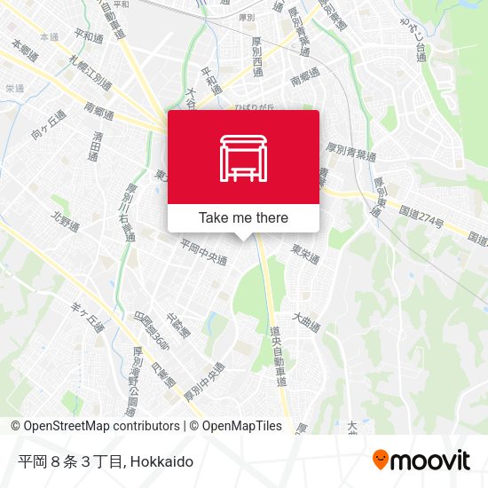 平岡８条３丁目 map
