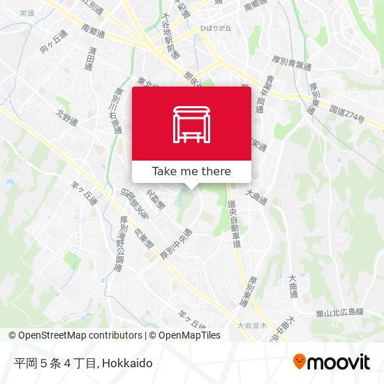 平岡５条４丁目 map