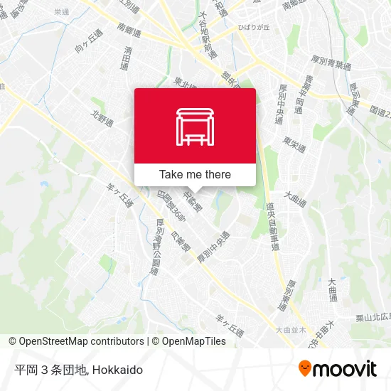 平岡３条団地 map