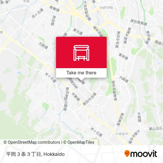 平岡３条３丁目 map