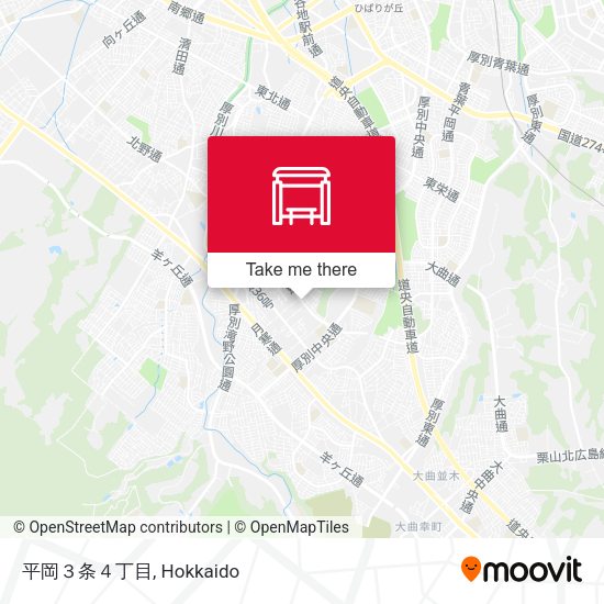 平岡３条４丁目 map
