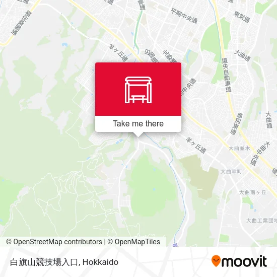 白旗山競技場入口 map