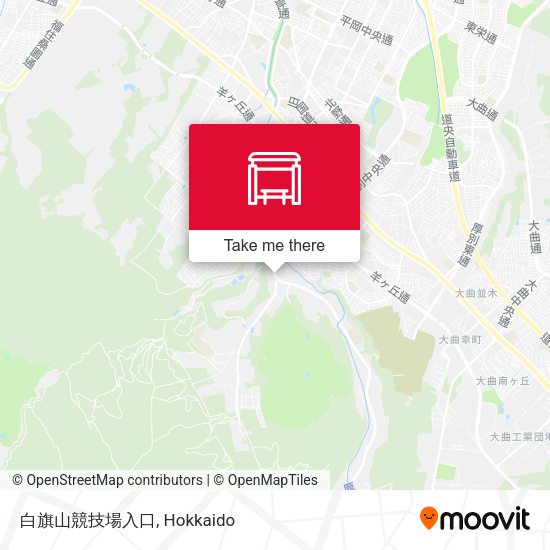 白旗山競技場入口 map