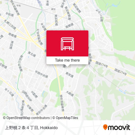 上野幌２条４丁目 map