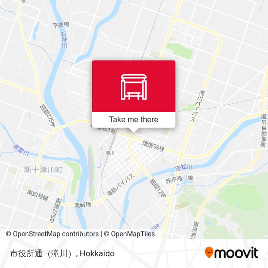 市役所通（滝川） map