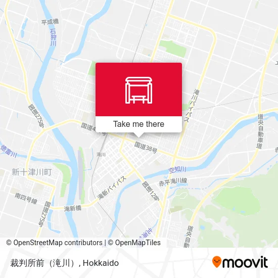 裁判所前（滝川） map