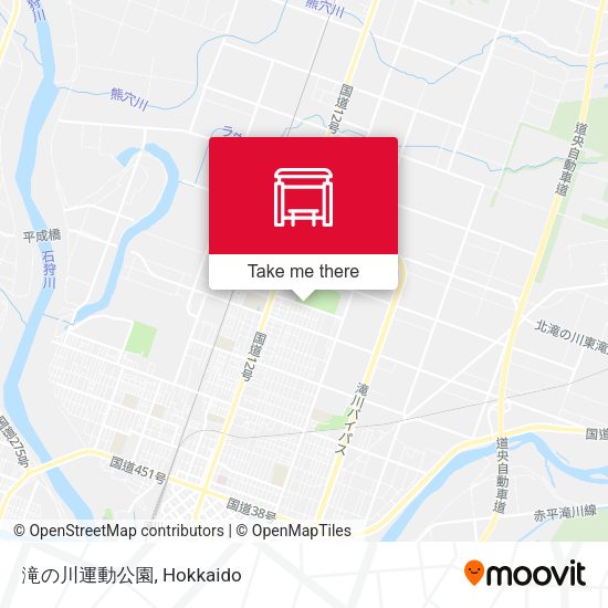 滝の川運動公園 map