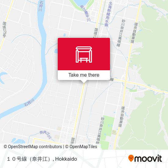 １０号線（奈井江） map