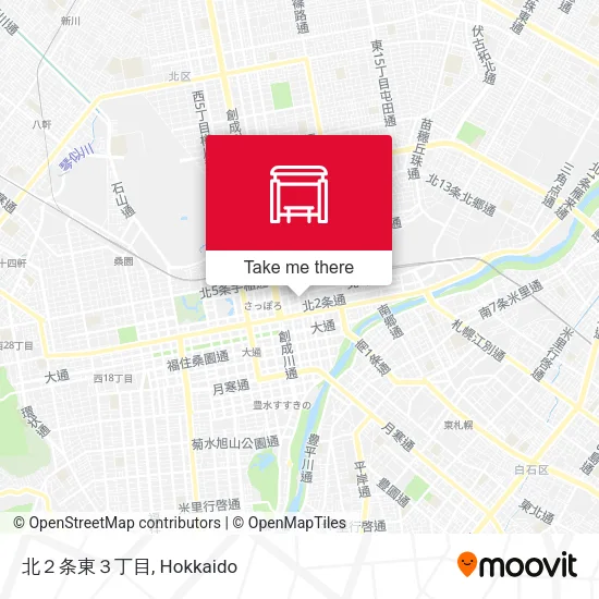 北２条東３丁目 map