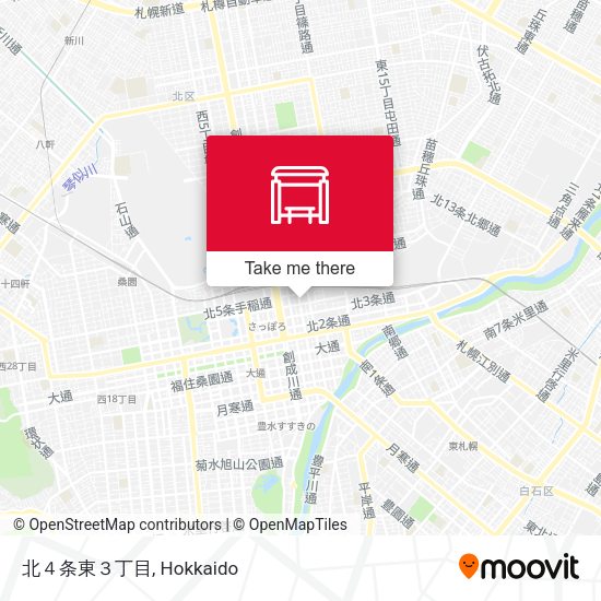 北４条東３丁目 map