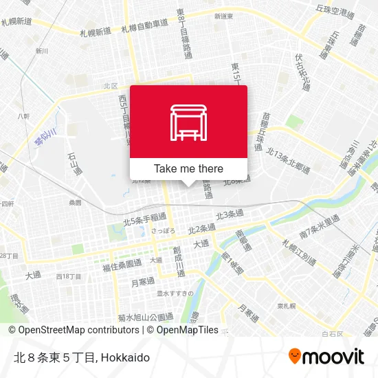 北８条東５丁目 map