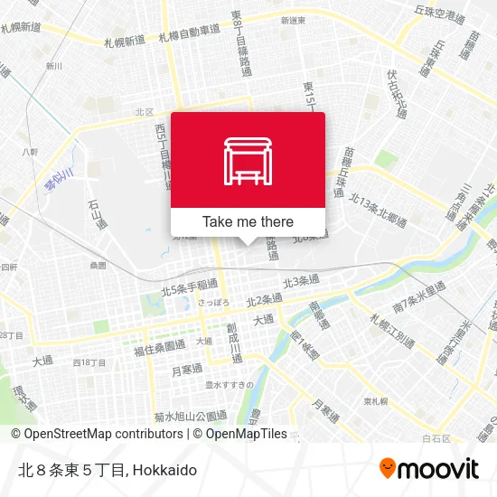 北８条東５丁目 map